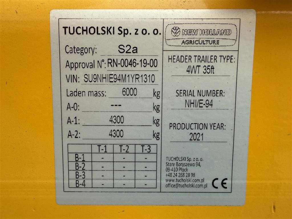 Schneidwerk des Typs New Holland 760CG 35” VarioFeed HD, Gebrauchtmaschine in Gjerlev J. (Bild 14)