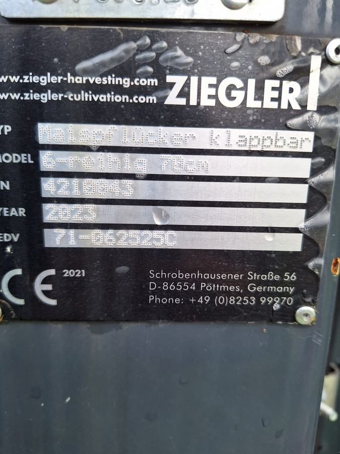 Schneidwerk des Typs Ziegler Maispflücker Corn Champion Klappbar, Neumaschine in Burgkirchen (Bild 2)