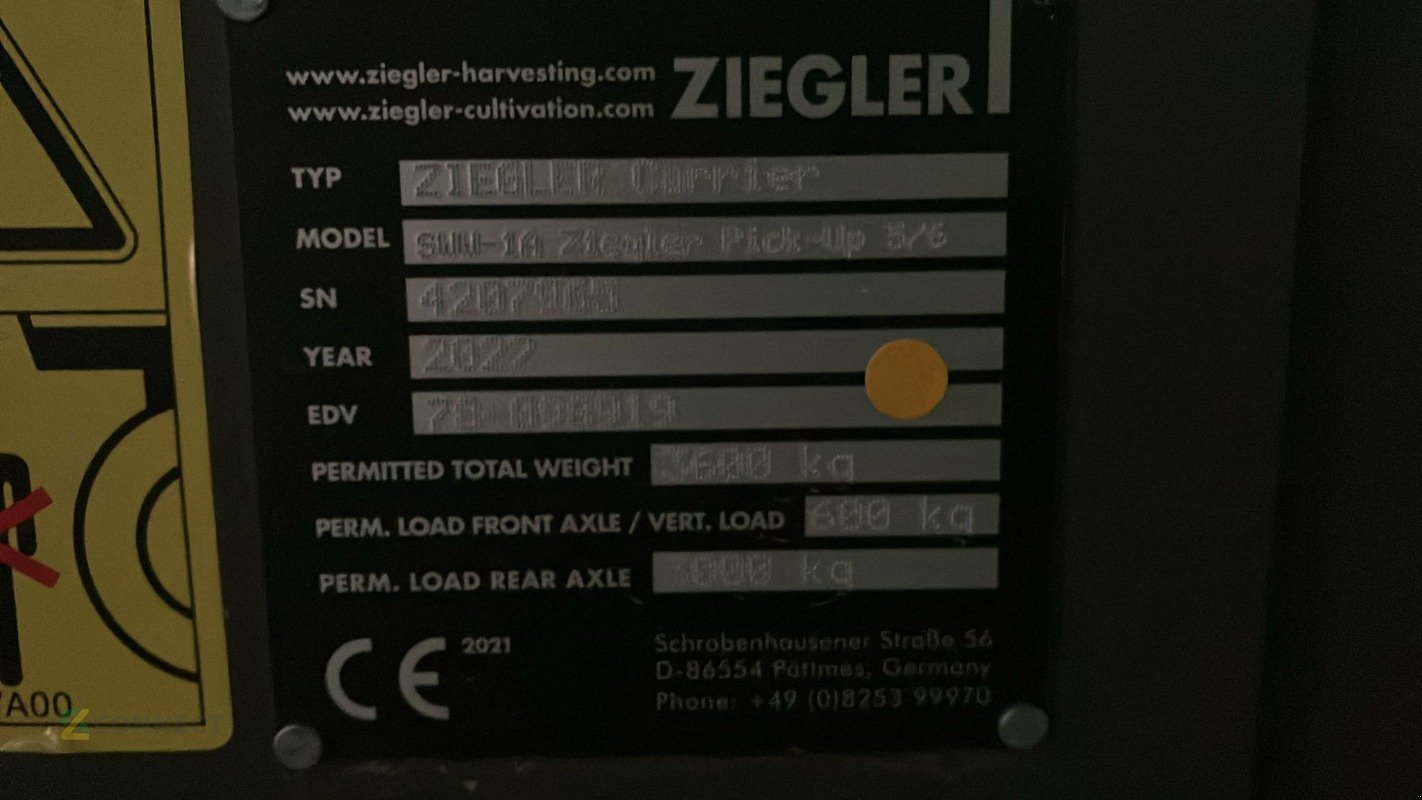 Schneidwerk typu Ziegler ZPU 6001 Pick up 6m, Gebrauchtmaschine v Gerichshain (Obrázek 11)