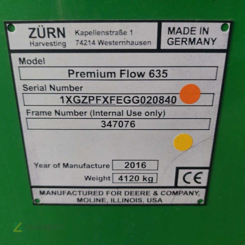 Schneidwerk des Typs Zürn 635 Premium Flow, Gebrauchtmaschine in Gerichshain (Bild 8)