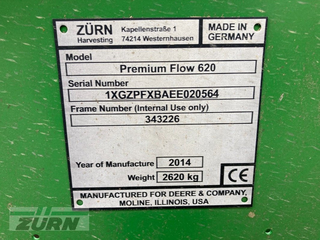 Schneidwerk typu Zürn Premium Flow 620 PF 6,10 m, Gebrauchtmaschine w Kanzach (Zdjęcie 21)