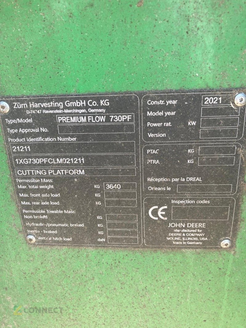 Schneidwerk typu Zürn Premium Flow 730PF, Gebrauchtmaschine v Sonnewalde (Obrázek 7)