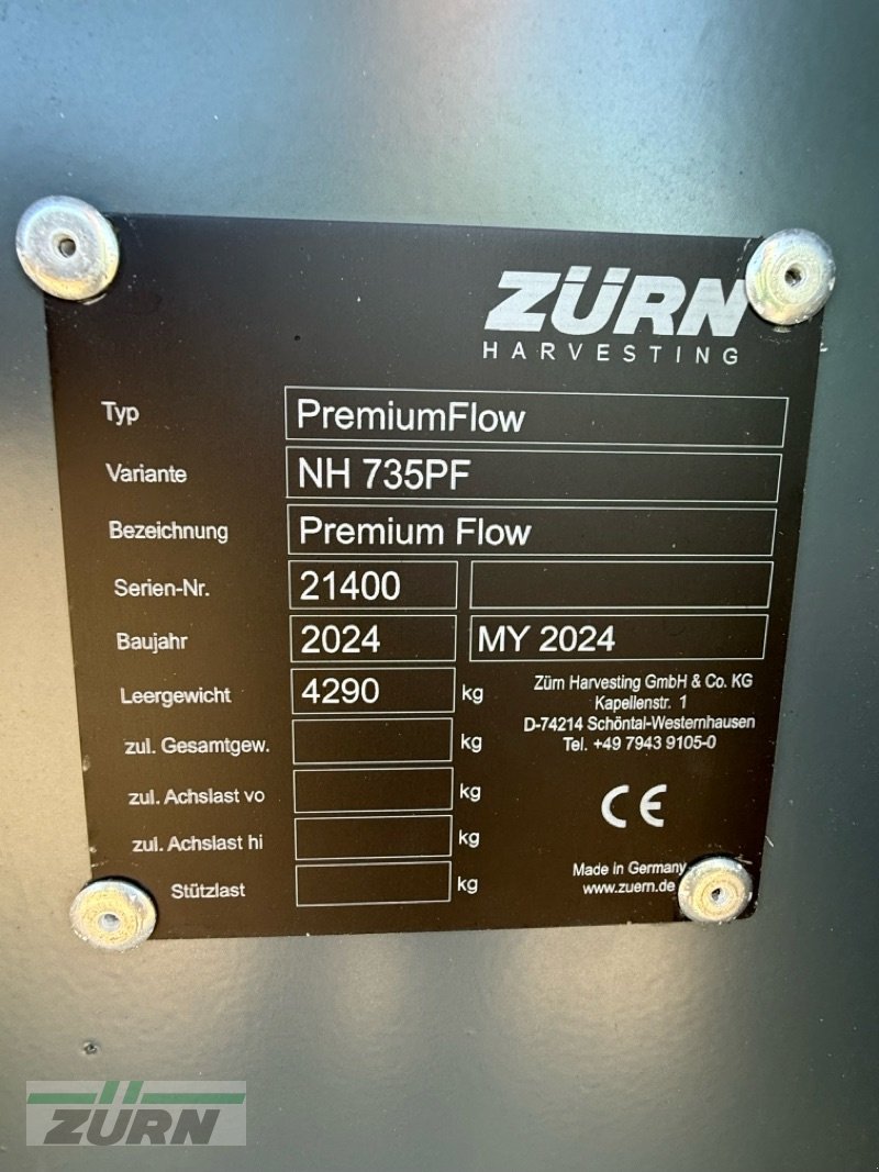 Schneidwerk des Typs Zürn ZURN Premium Flow 735PF NH and Case inc. Trolley, Gebrauchtmaschine in Princes Risborough (Bild 7)