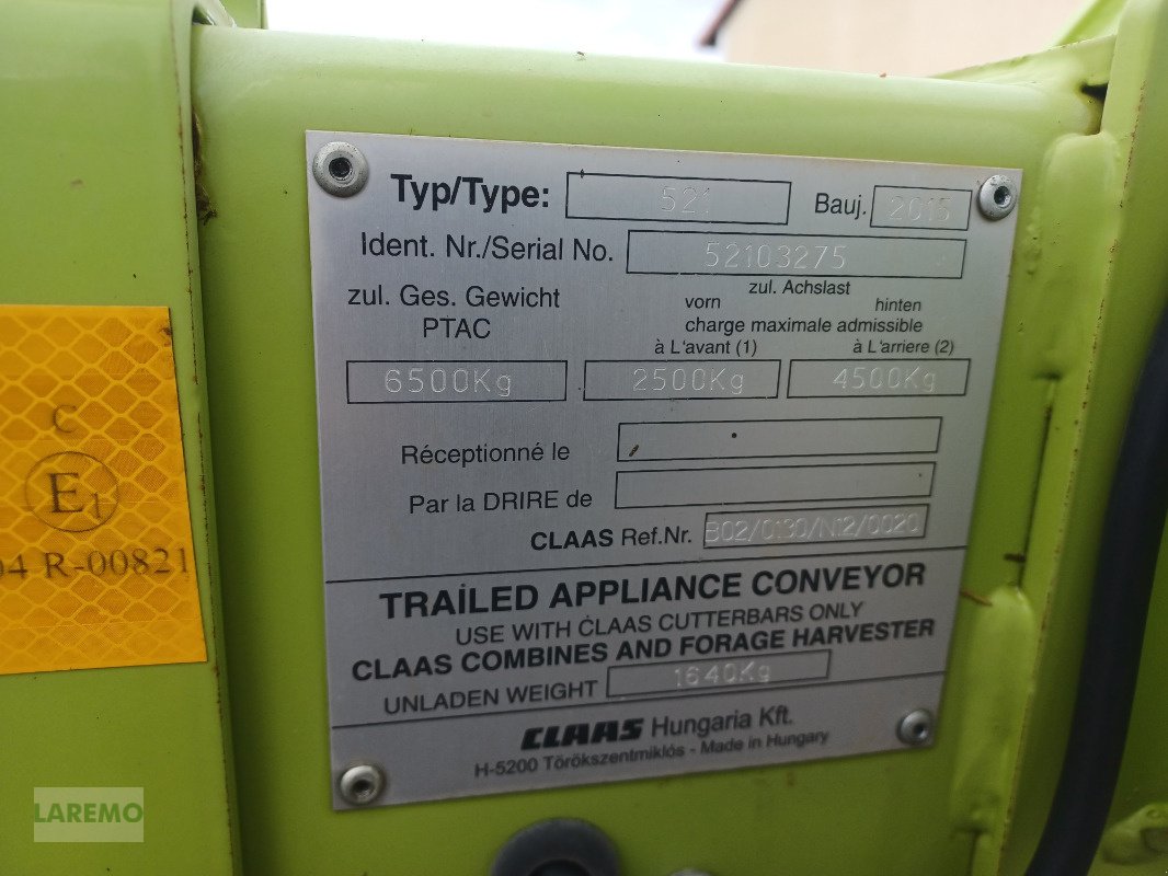 Schneidwerkswagen van het type CLAAS Schneidwerkstransportwagen 2-achsig für V 930, Gebrauchtmaschine in Langenwetzendorf (Foto 11)