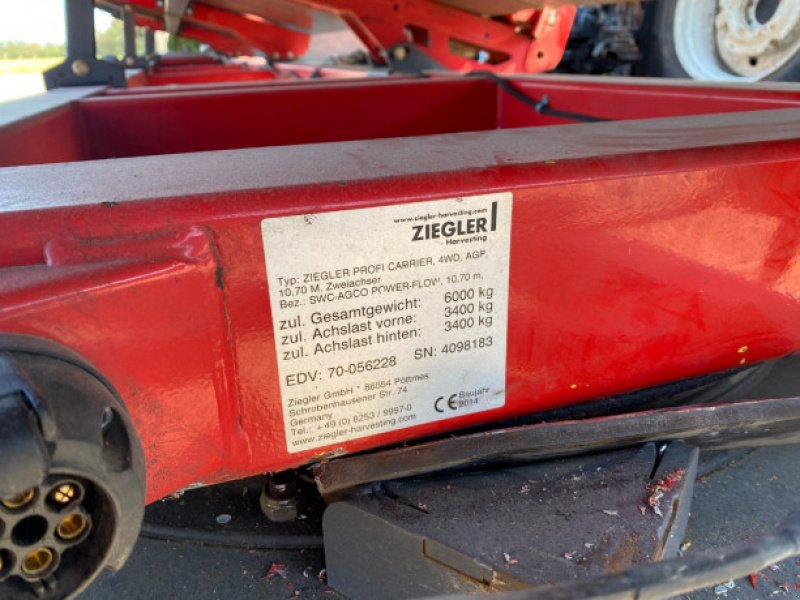 Schneidwerkswagen des Typs Ziegler Skærebordsvogn, Gebrauchtmaschine in Hemmet (Bild 2)