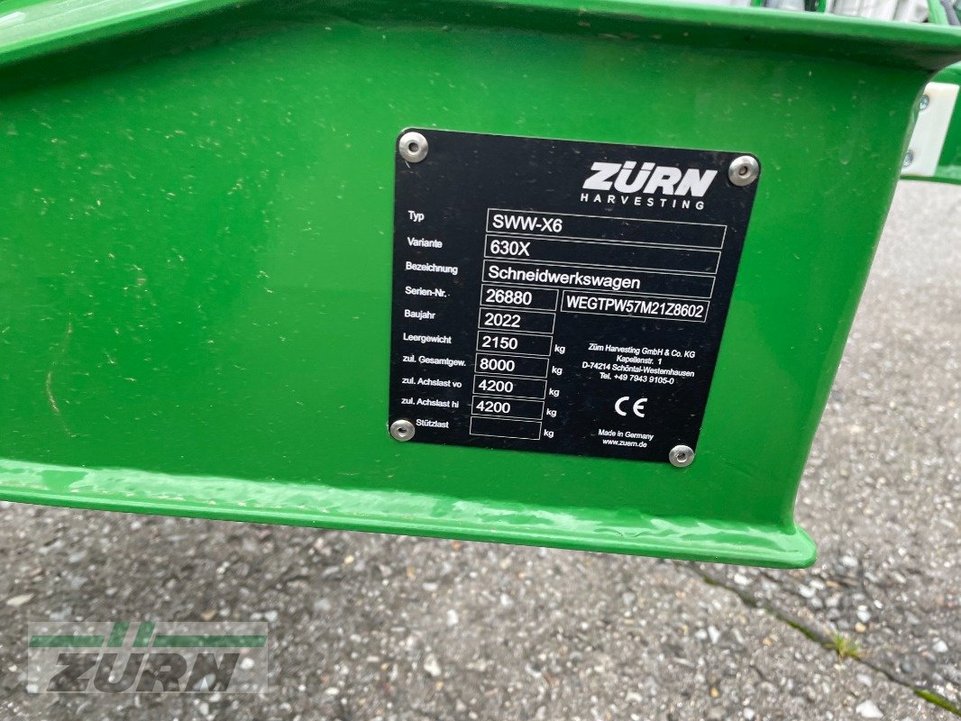 Schneidwerkswagen des Typs Zürn SWW-X6 630X, Gebrauchtmaschine in Schöntal-Westernhausen (Bild 5)