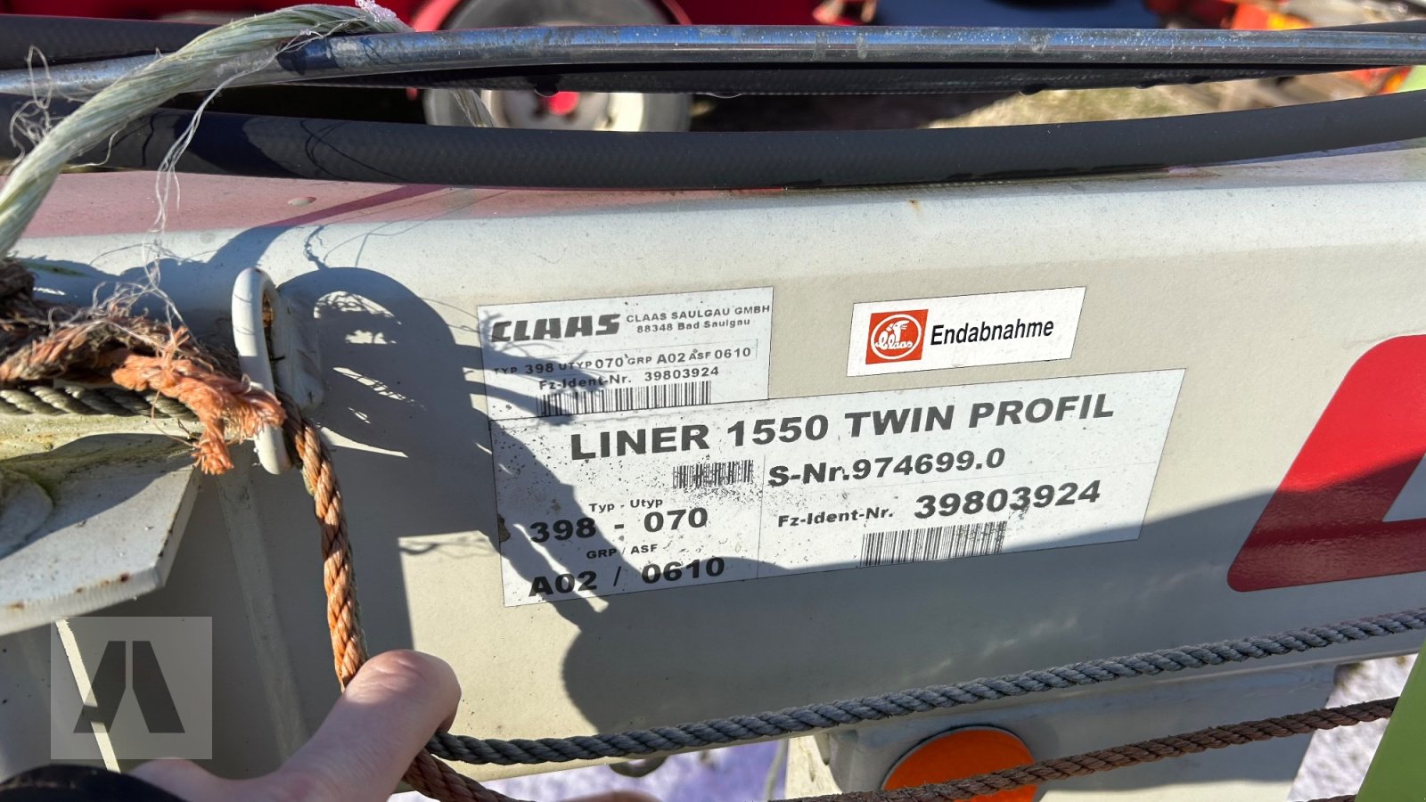 Schwader от тип CLAAS Liner 1550 Twin Profil, Gebrauchtmaschine в Regensburg (Снимка 4)