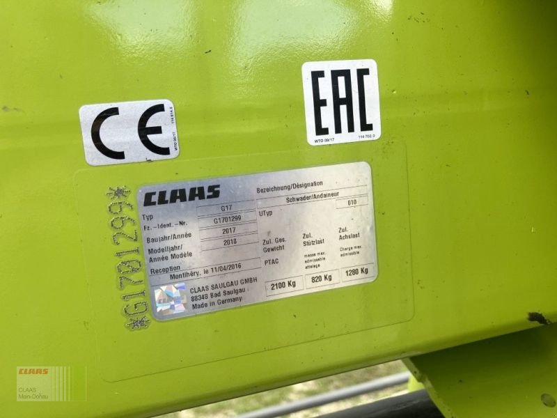 Schwader des Typs CLAAS LINER 1600, Gebrauchtmaschine in Vohburg (Bild 12)