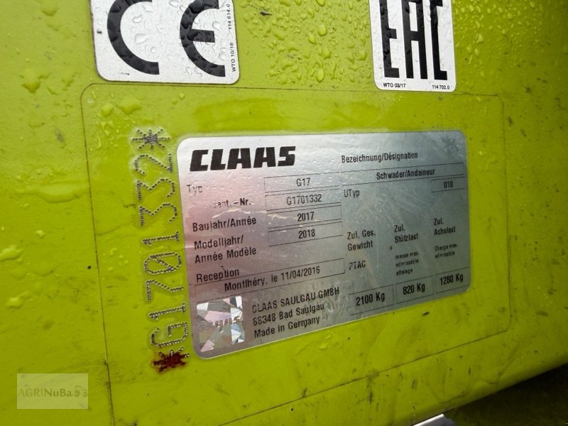 Schwader tipa CLAAS Liner 1600, Gebrauchtmaschine u Prenzlau (Slika 9)