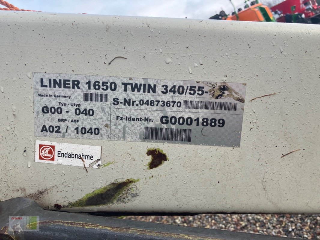 Schwader of the type CLAAS LINER 1650 Twin, Gebrauchtmaschine in Bordesholm (Picture 9)