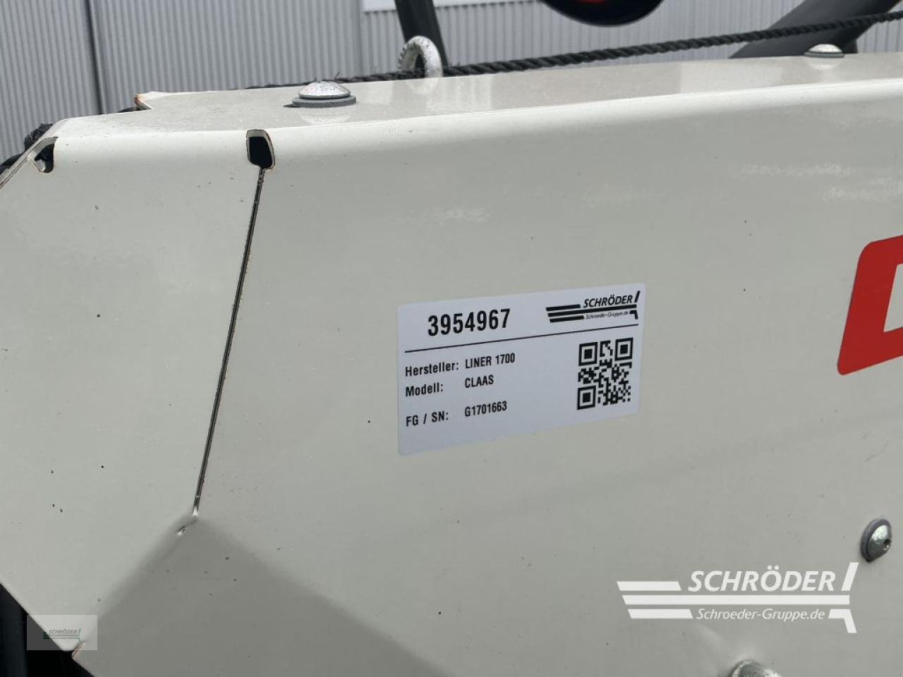 Schwader a típus CLAAS LINER 1700, Gebrauchtmaschine ekkor: Lastrup (Kép 8)