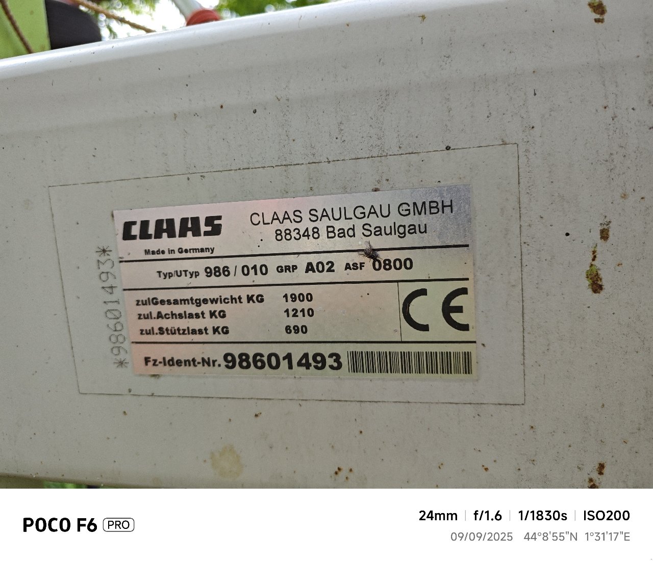 Schwader του τύπου CLAAS LINER 2700, Gebrauchtmaschine σε MORLHON LE HAUT (Φωτογραφία 7)