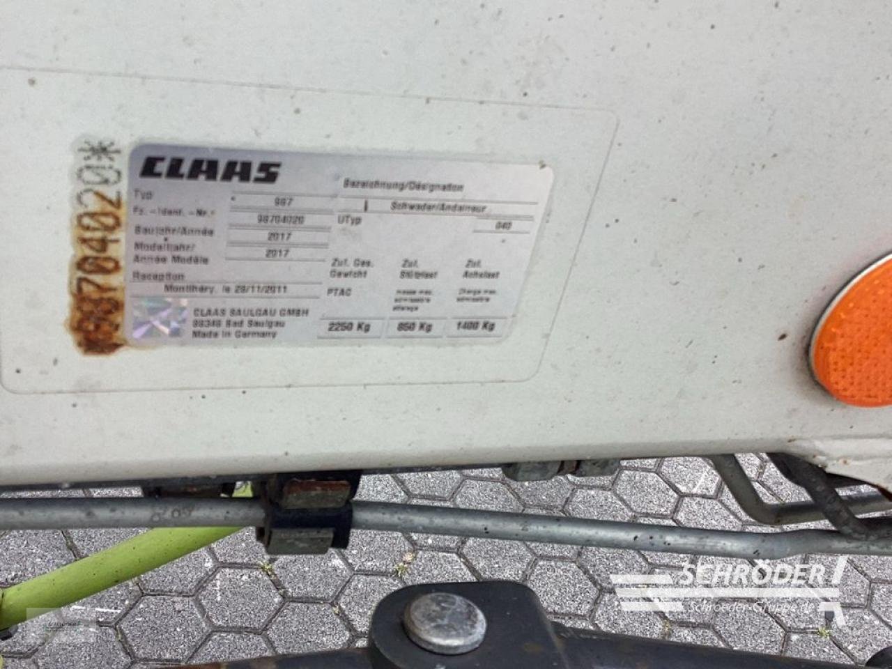 Schwader des Typs CLAAS LINER 2800, Gebrauchtmaschine in Norden (Bild 8)