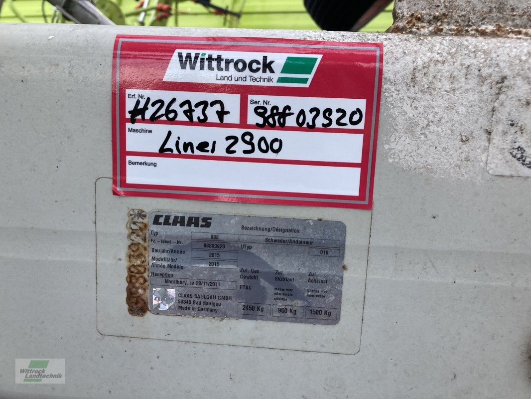 Schwader van het type CLAAS Liner 2900, Gebrauchtmaschine in Georgsheil (Foto 8)