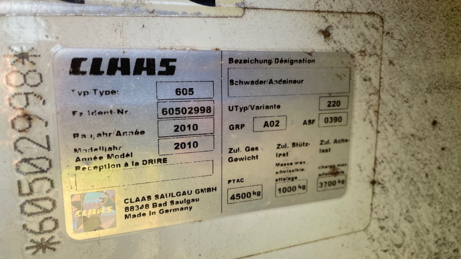 Schwader typu CLAAS Liner 3000 Liner 3000, Gebrauchtmaschine v Hjørring (Obrázek 8)