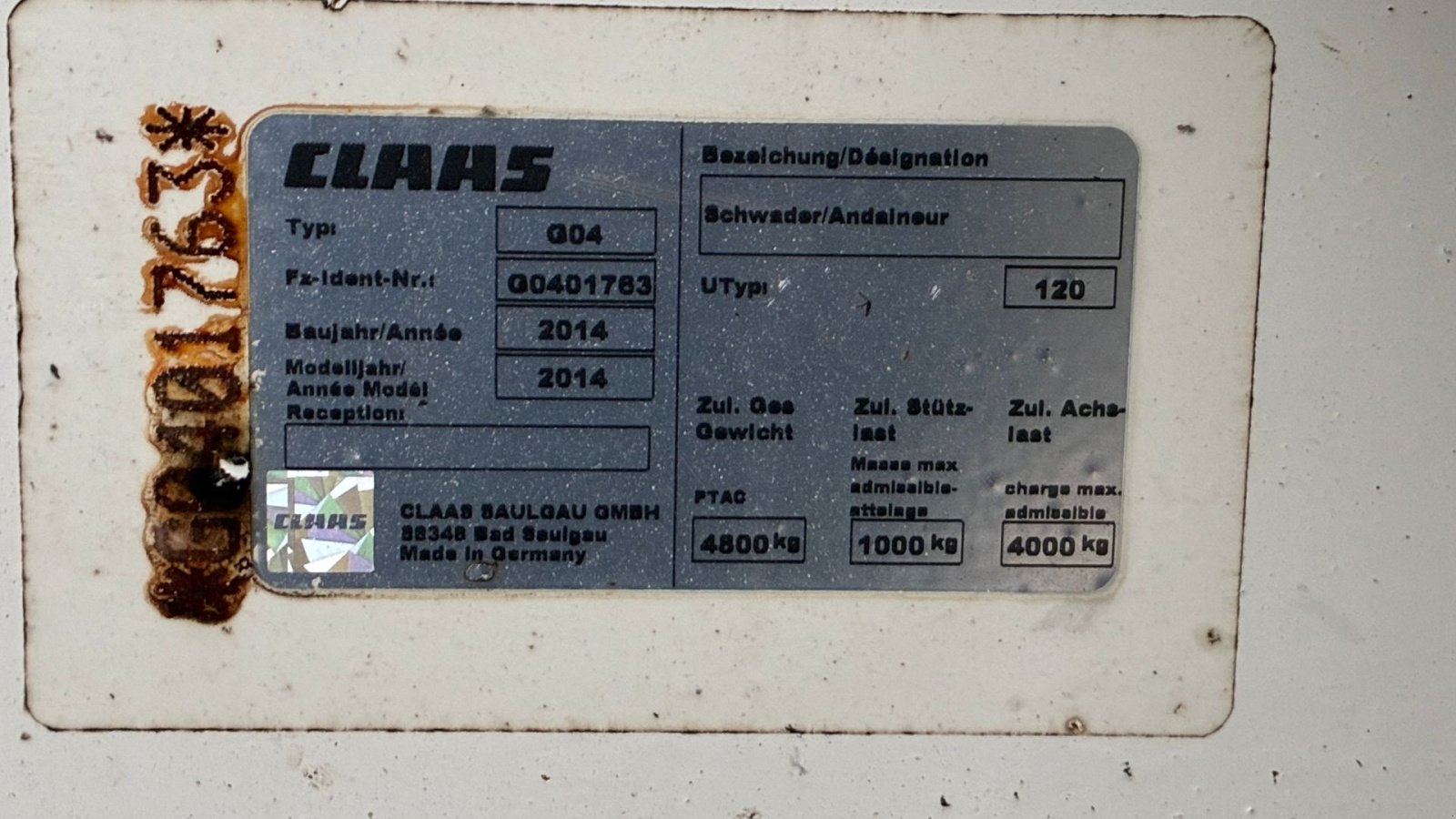 Schwader типа CLAAS Liner 3500 Liner 3500, Gebrauchtmaschine в Hedensted (Фотография 3)