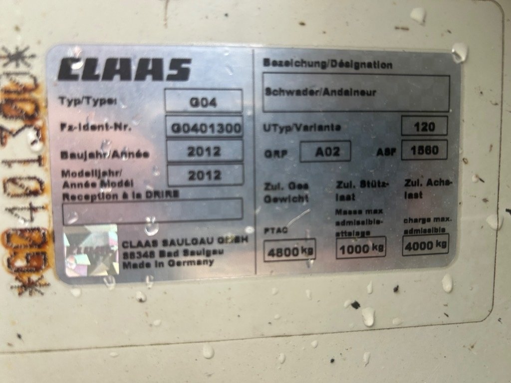 Schwader του τύπου CLAAS Liner 3500, Gebrauchtmaschine σε Hinnerup (Φωτογραφία 4)