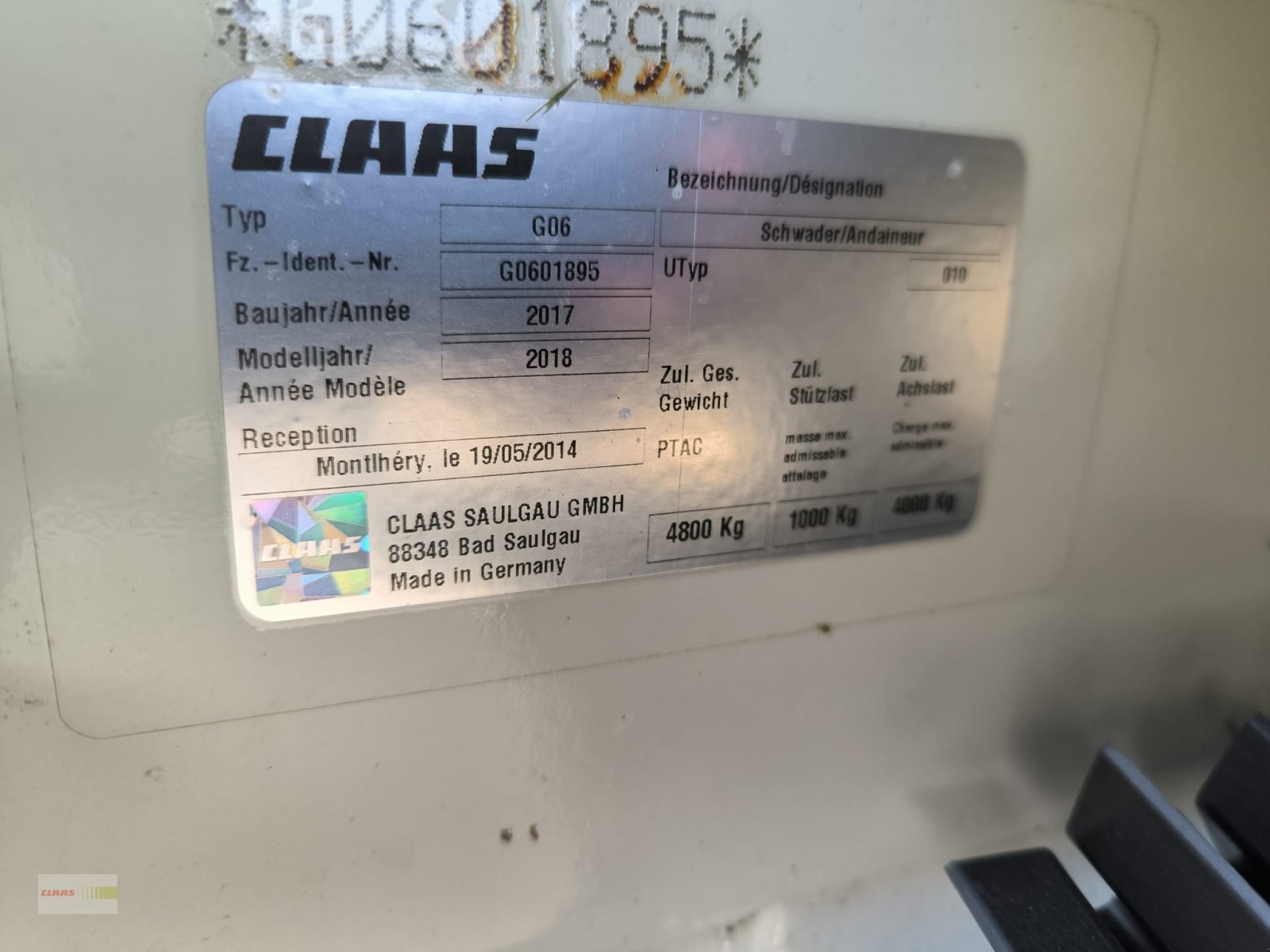 Schwader des Typs CLAAS Liner 3600, Gebrauchtmaschine in Oberessendorf-Eberhardzell (Bild 3)