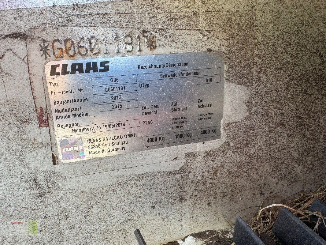 Schwader Türe ait CLAAS Liner 3600, Gebrauchtmaschine içinde Risum-Lindholm (resim 2)