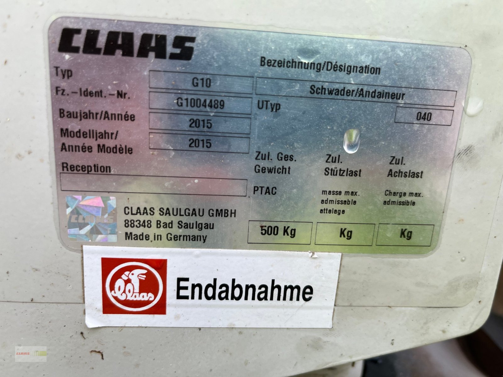 Schwader za tip CLAAS Liner 370 TA, Gebrauchtmaschine u Erkheim (Slika 5)