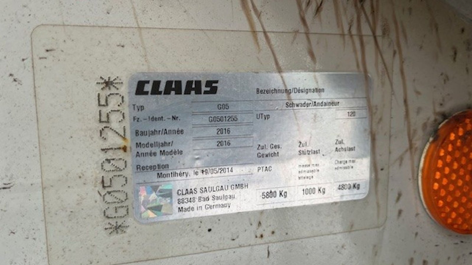 Schwader del tipo CLAAS liner 4000, Gebrauchtmaschine In Skærbæk (Immagine 4)