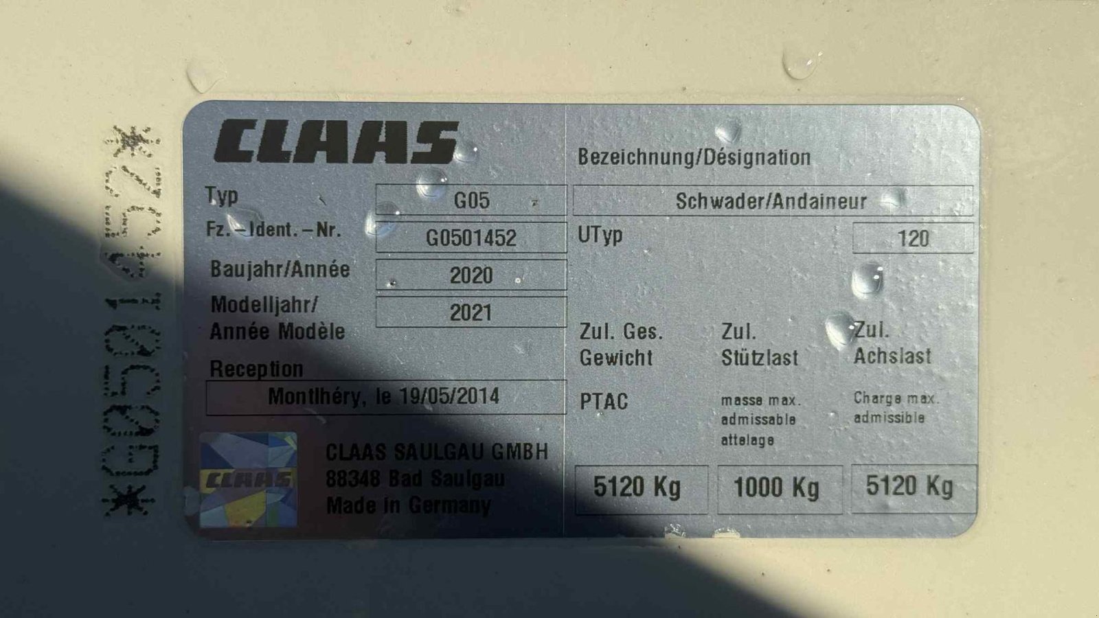 Schwader des Typs CLAAS LINER 4000HHV, Gebrauchtmaschine in Sindal (Bild 6)