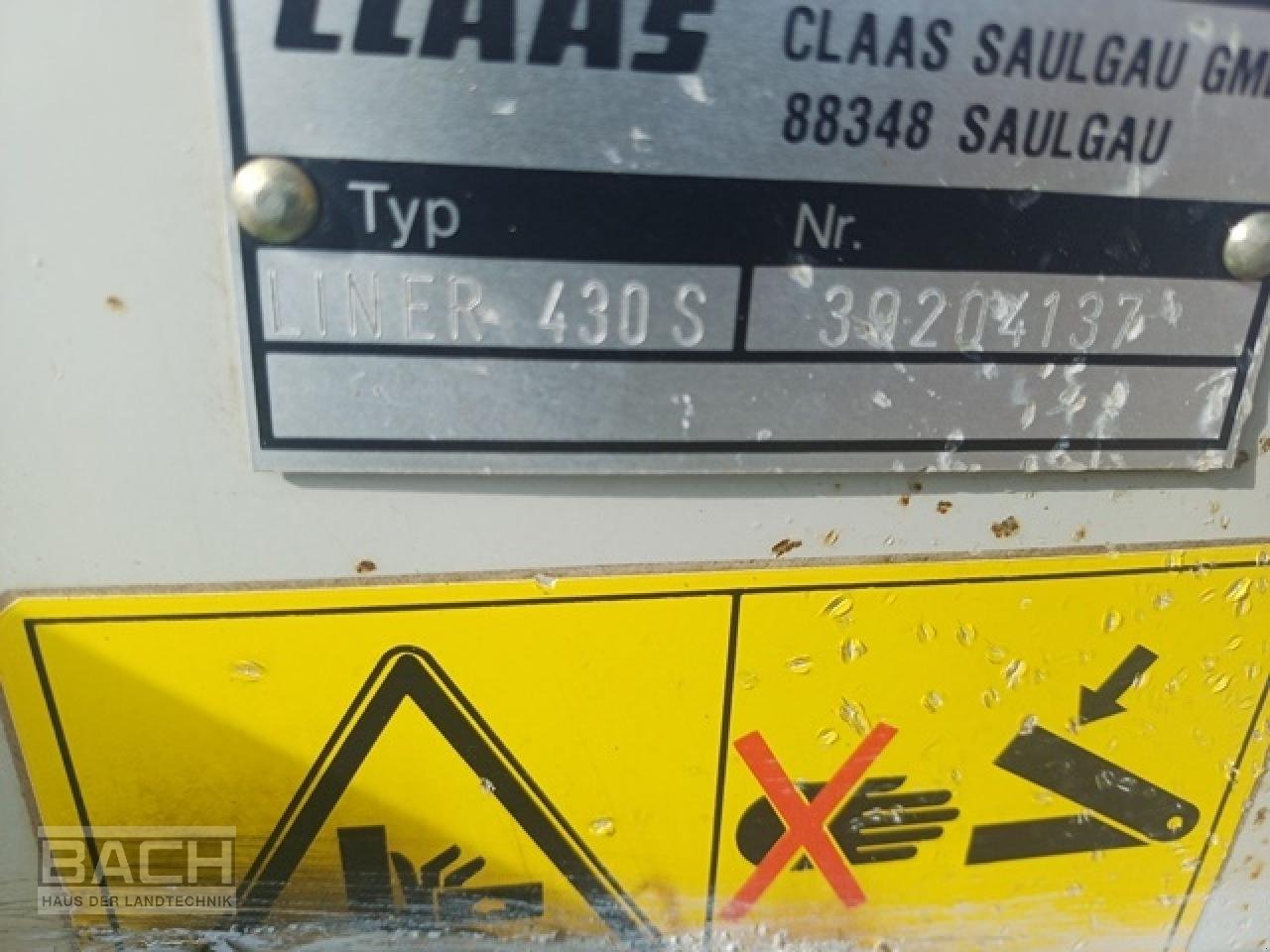 Schwader типа CLAAS LINER 430 S, Gebrauchtmaschine в Boxberg-Seehof (Фотография 6)