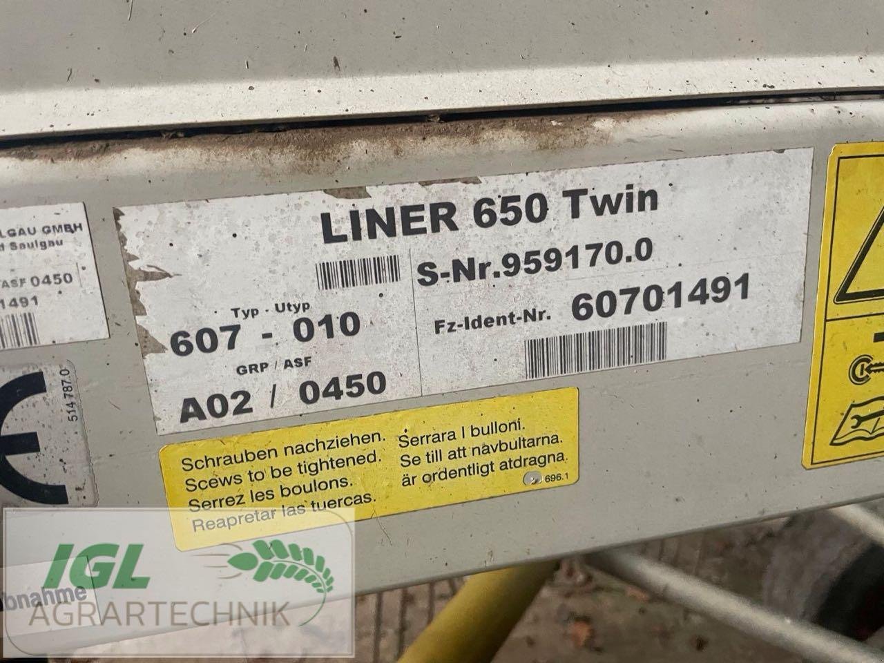 Schwader του τύπου CLAAS Liner 650 Twin, Gebrauchtmaschine σε Nabburg (Φωτογραφία 5)