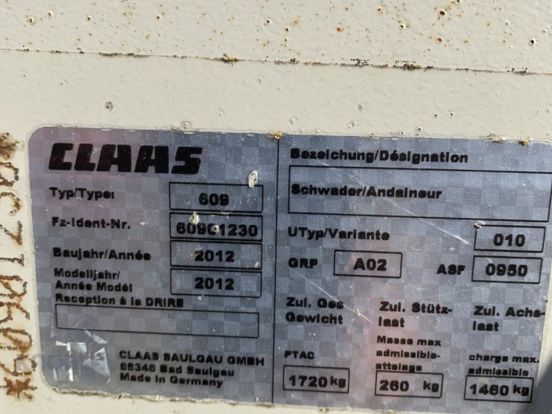 Schwader του τύπου CLAAS Liner 750 Twin, Gebrauchtmaschine σε Kandern-Tannenkirch (Φωτογραφία 8)