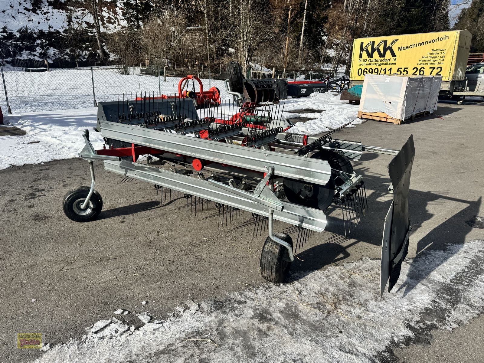 Schwader des Typs DAROS D 270 5D-M Bandrechen 5 reihig 270cm, Gebrauchtmaschine in Kötschach (Bild 2)