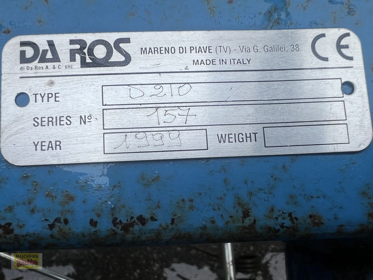 Schwader Türe ait DAROS D210 3-reihig, Gebrauchtmaschine içinde Kötschach (resim 12)