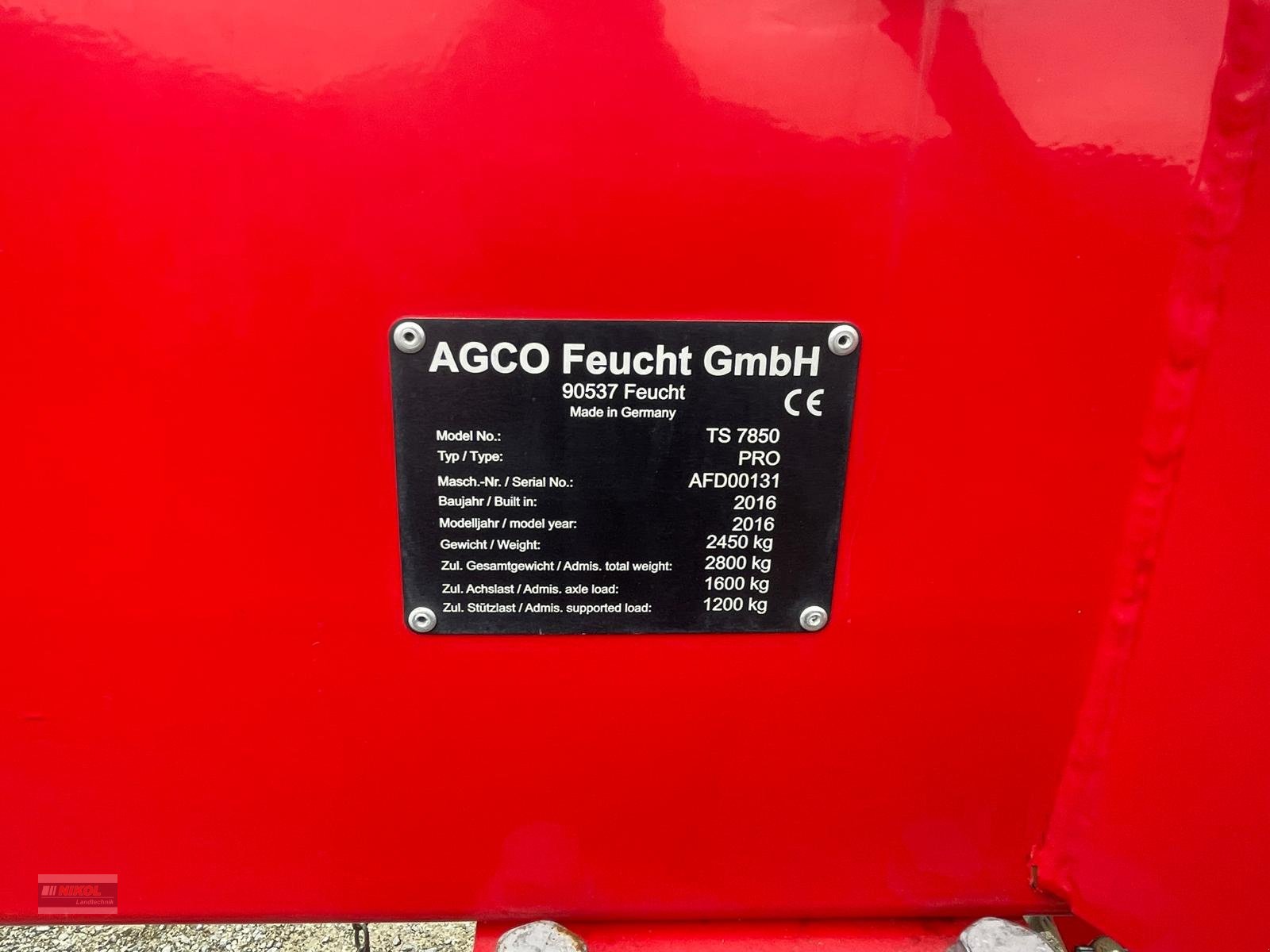 Schwader des Typs Fella Juras 7850 PRO, Gebrauchtmaschine in Lichtenfels (Bild 5)