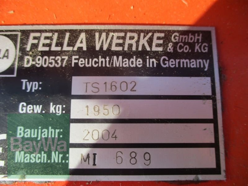 Schwader del tipo Fella TS 1602   # 610, Gebrauchtmaschine In Schönau b.Tuntenhausen (Immagine 11)