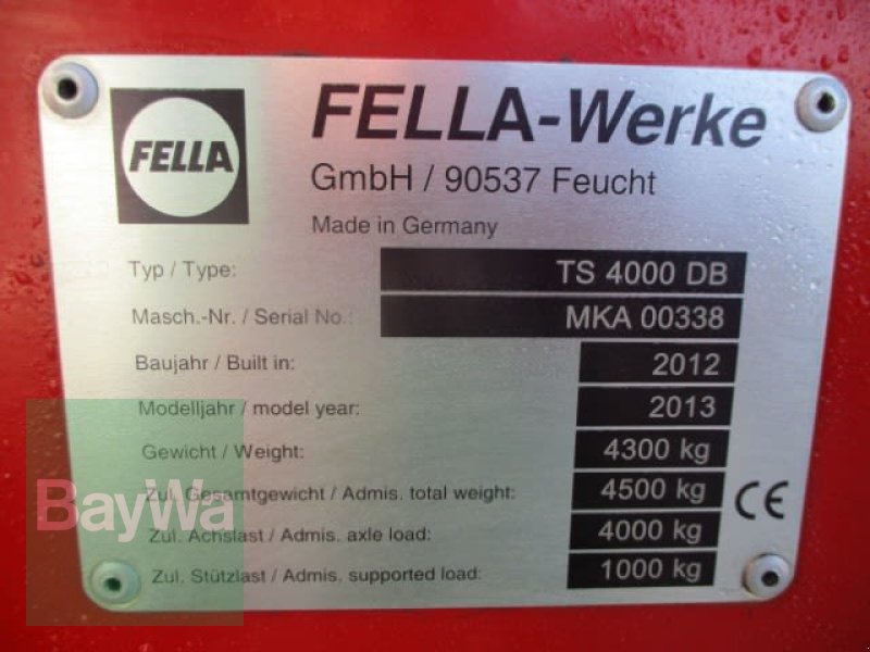 Schwader του τύπου Fella TS 4000 DB   # 607, Gebrauchtmaschine σε Schönau b.Tuntenhausen (Φωτογραφία 11)