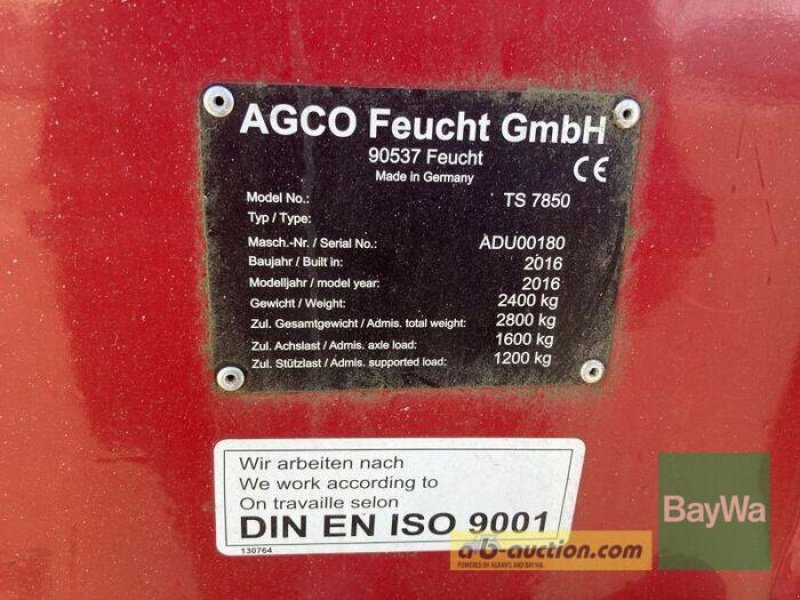 Schwader tipa Fella TS 7850, Gebrauchtmaschine u Obertraubling (Slika 12)