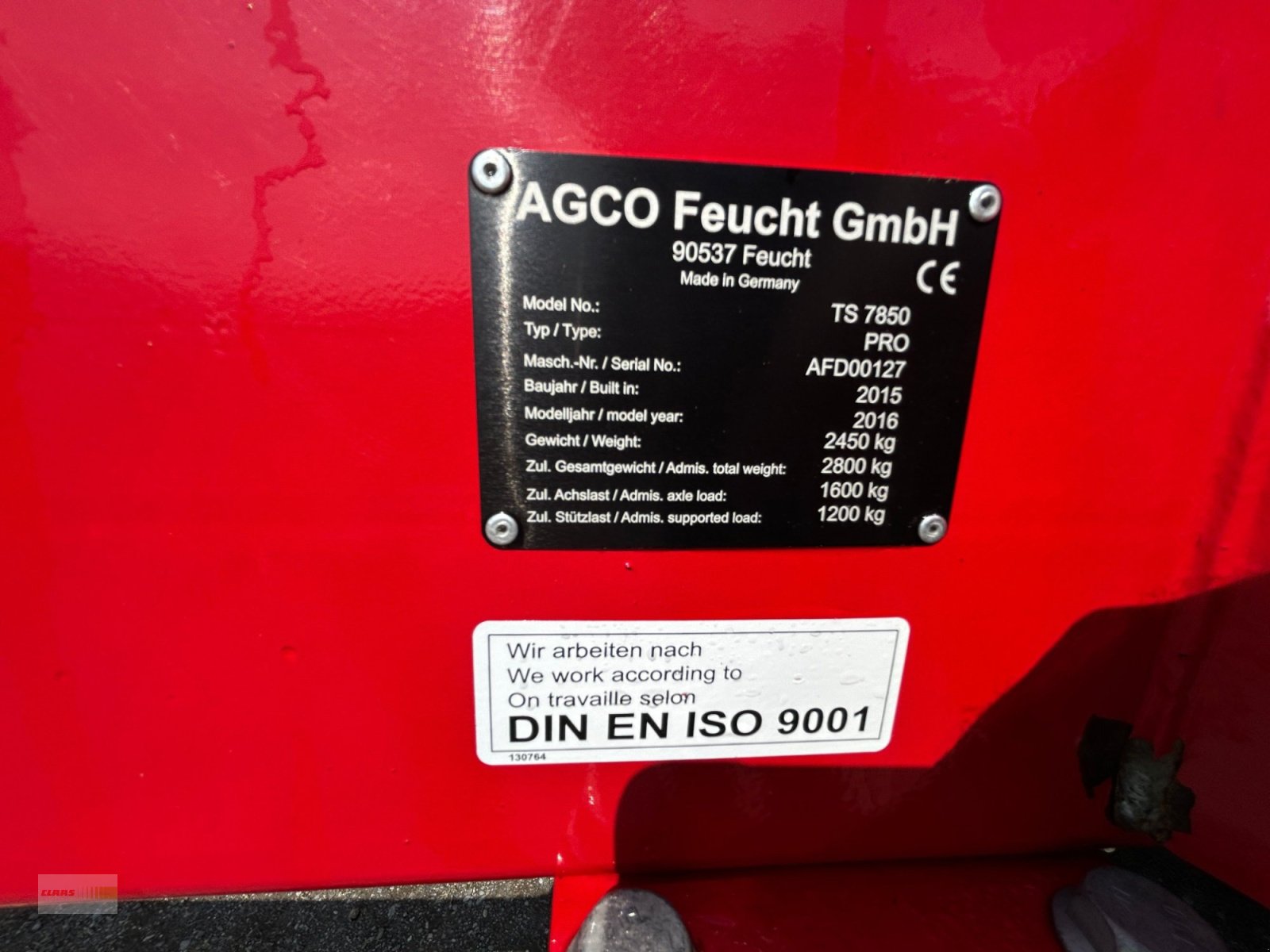 Schwader des Typs Fella TS 7850, Gebrauchtmaschine in Tuningen (Bild 9)