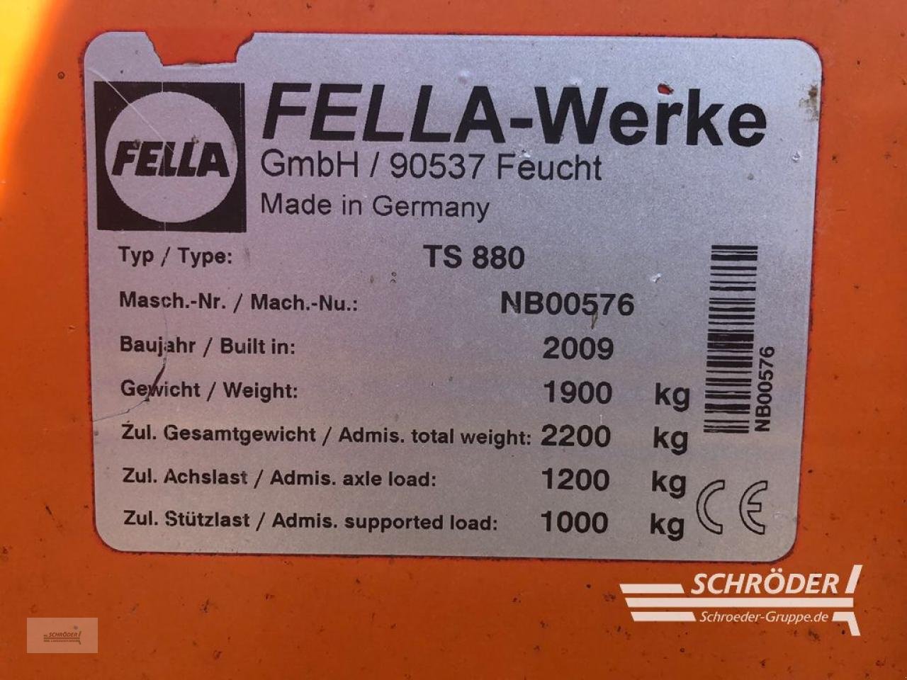 Schwader tipa Fella TS 880, Gebrauchtmaschine u Wildeshausen (Slika 12)