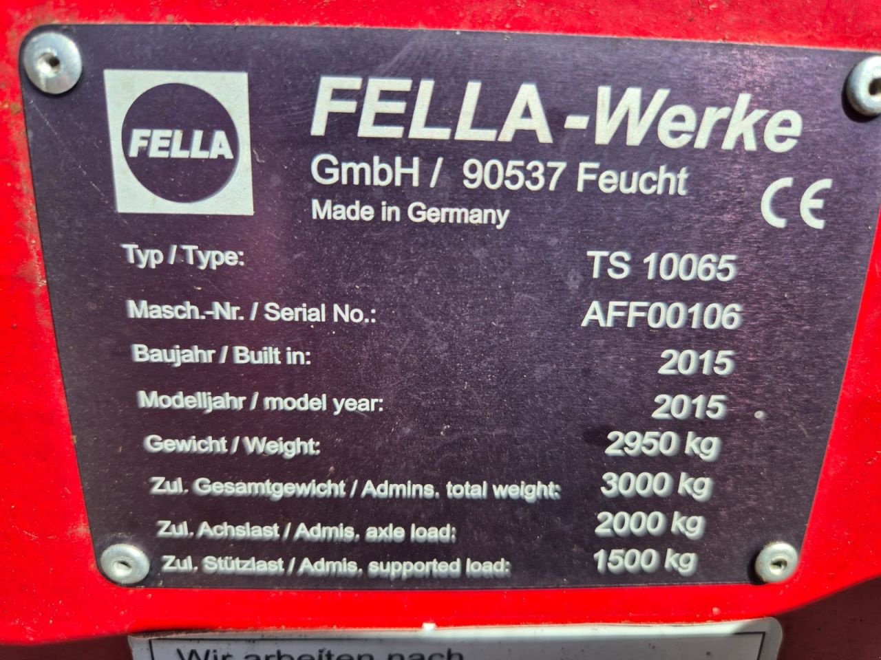 Schwader za tip Fella TS10065, Gebrauchtmaschine u Oosterwolde (Slika 3)