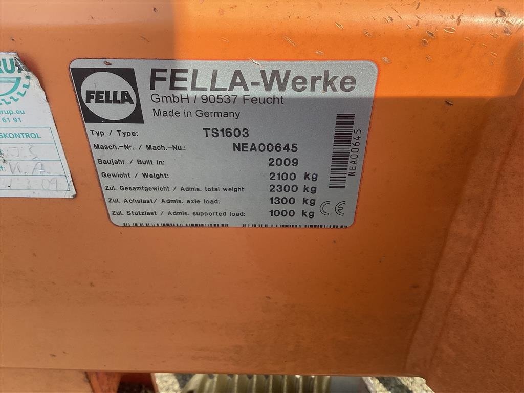 Schwader des Typs Fella TS1603, Gebrauchtmaschine in Kongerslev (Bild 2)