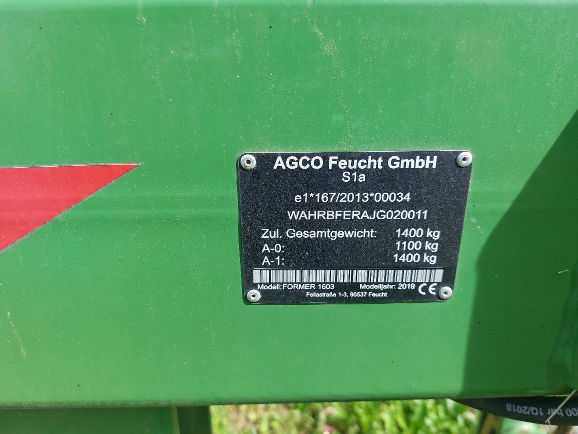 Schwader des Typs Fendt Former 1603, Gebrauchtmaschine in LACAPELLE-MARIVAL (Bild 7)