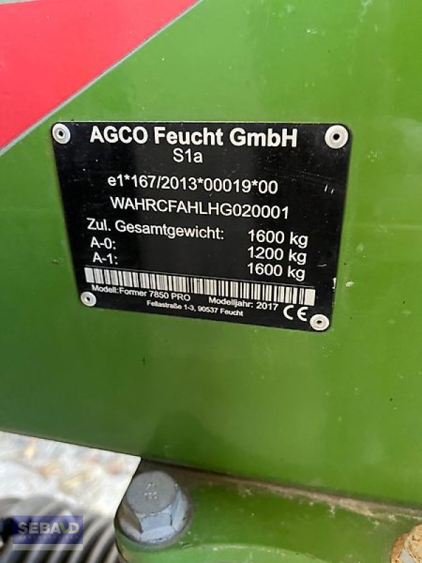 Schwader typu Fendt Schwader 7850 pro, Gebrauchtmaschine v Zweibrücken (Obrázek 6)