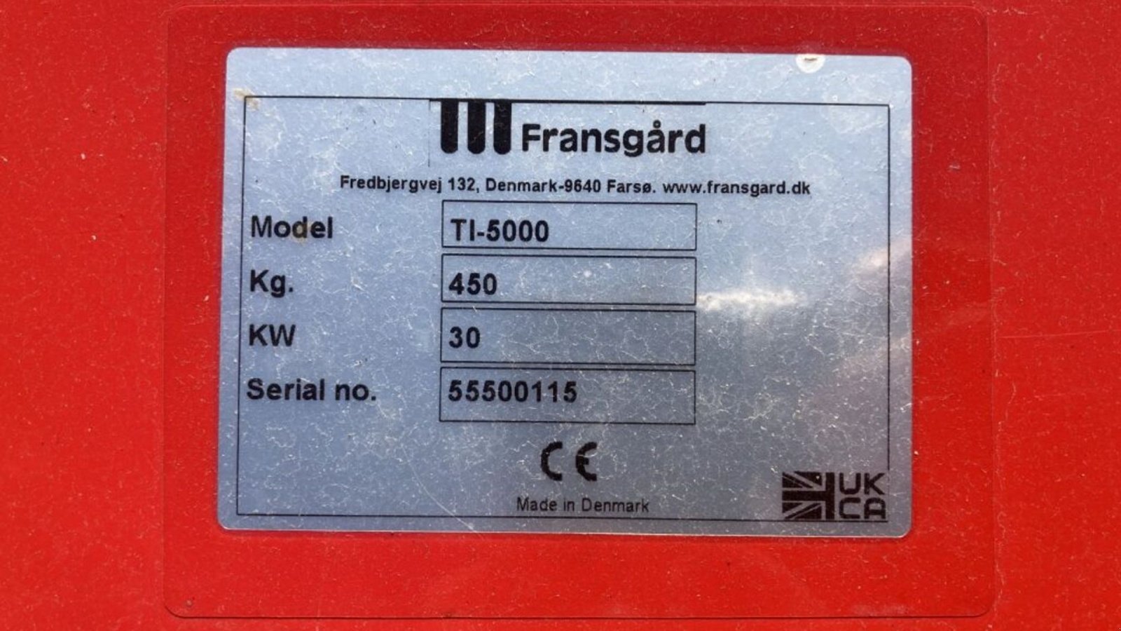 Schwader tipa Fransgard TI 5000, Gebrauchtmaschine u Glamsbjerg (Slika 6)