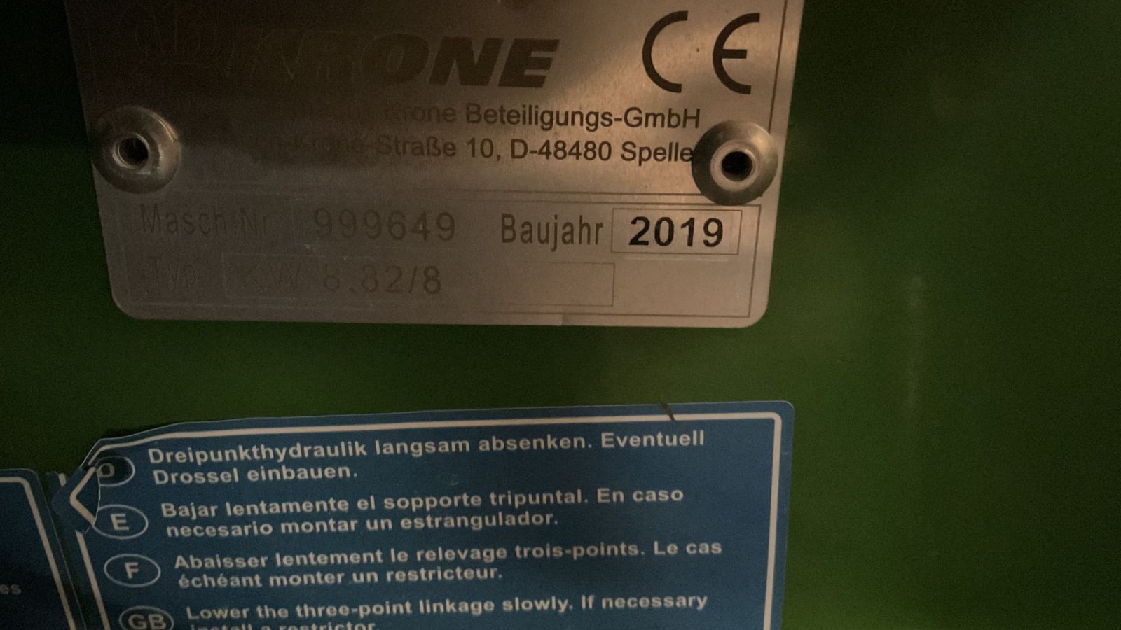 Schwader typu Krone KW 8.82/8 kw 8 82, Gebrauchtmaschine v Kongerslev (Obrázok 3)