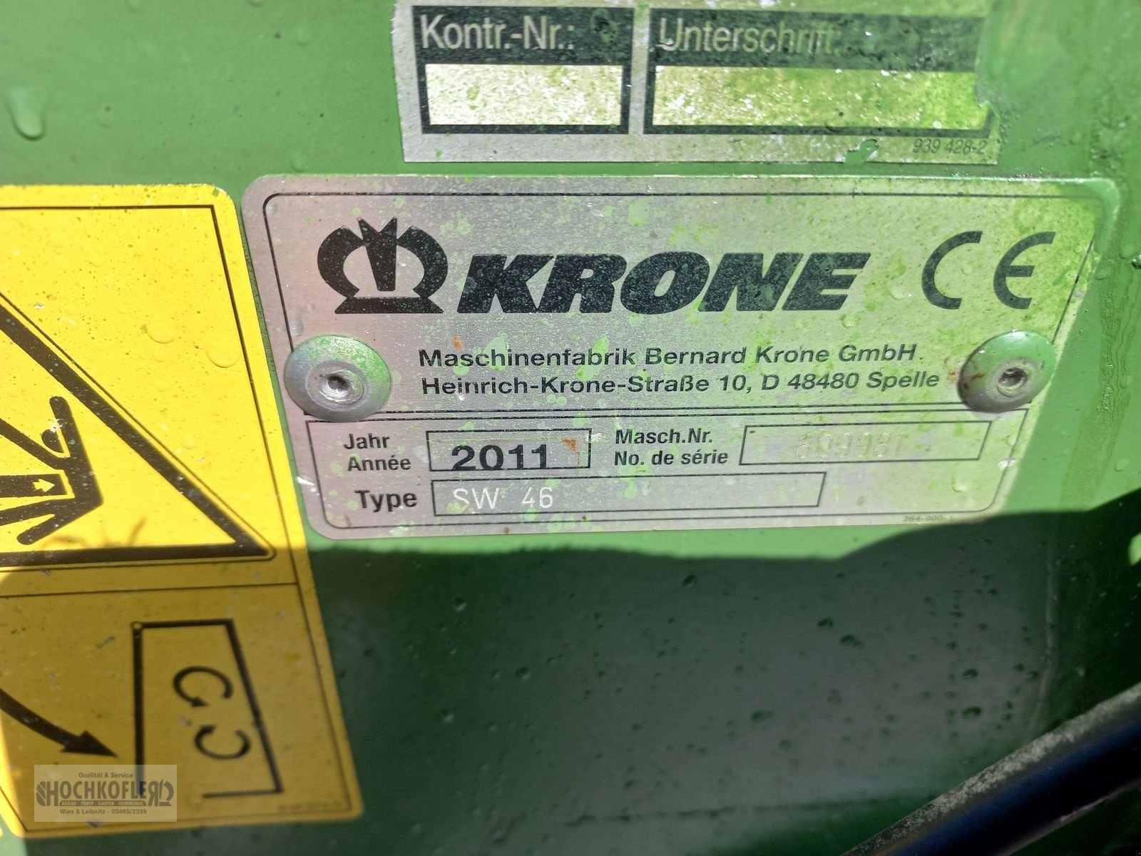 Schwader tipa Krone SW 46, Gebrauchtmaschine u Wies (Slika 2)