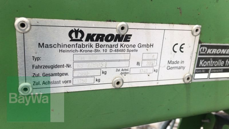 Schwader des Typs Krone SWADRO 1010, Gebrauchtmaschine in Mindelheim (Bild 29)