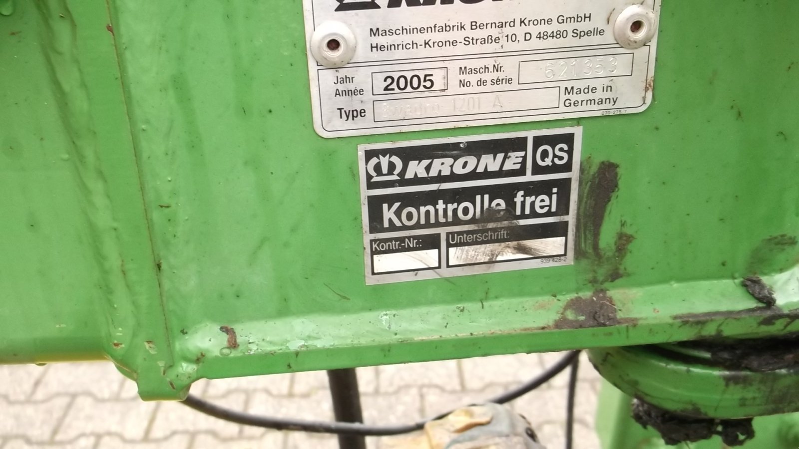 Schwader typu Krone Swadro 1201 A, Gebrauchtmaschine w Wolfersdorf (Zdjęcie 4)