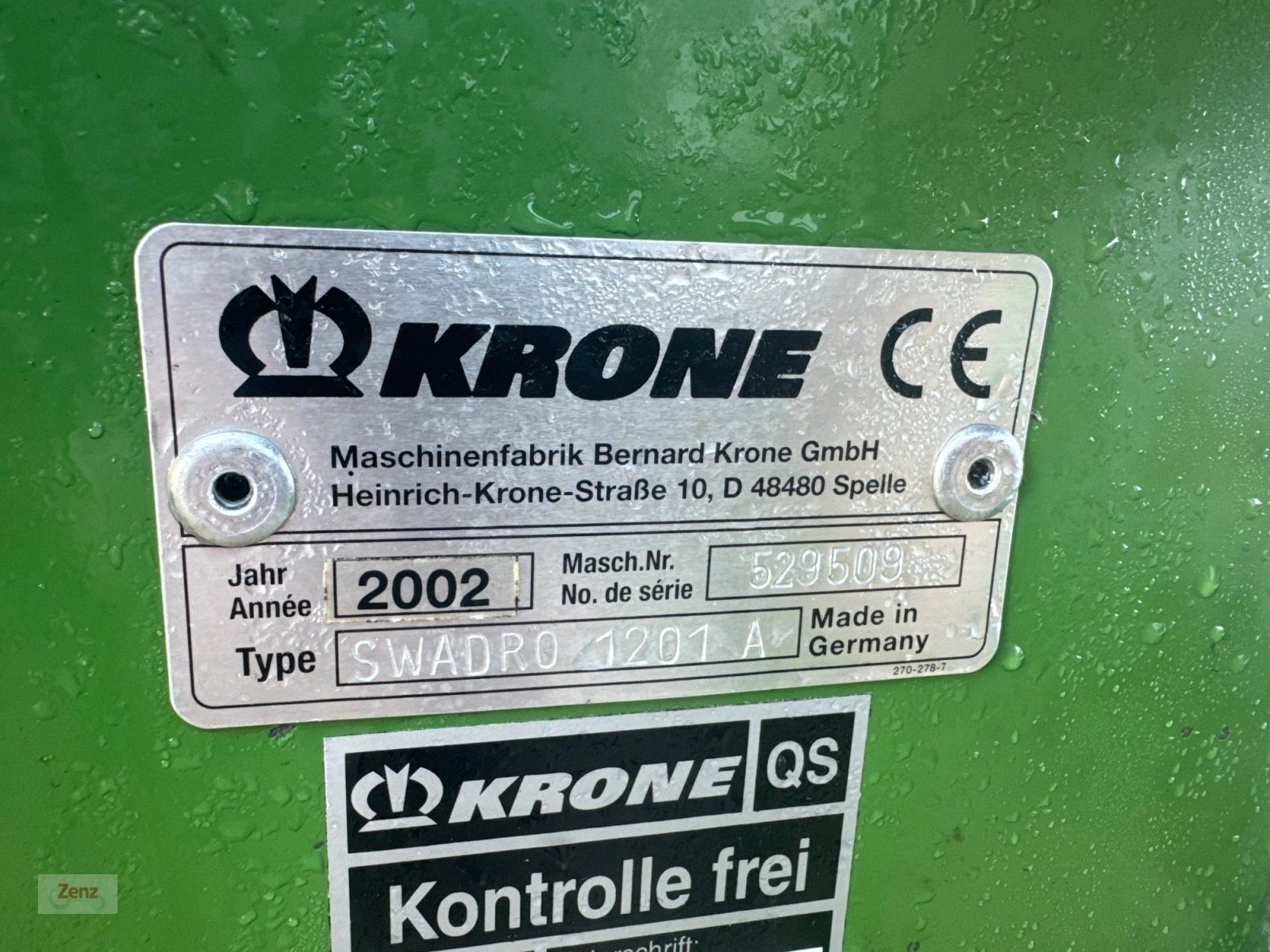 Schwader of the type Krone Swadro 1201 A, Gebrauchtmaschine in Gars (Picture 5)