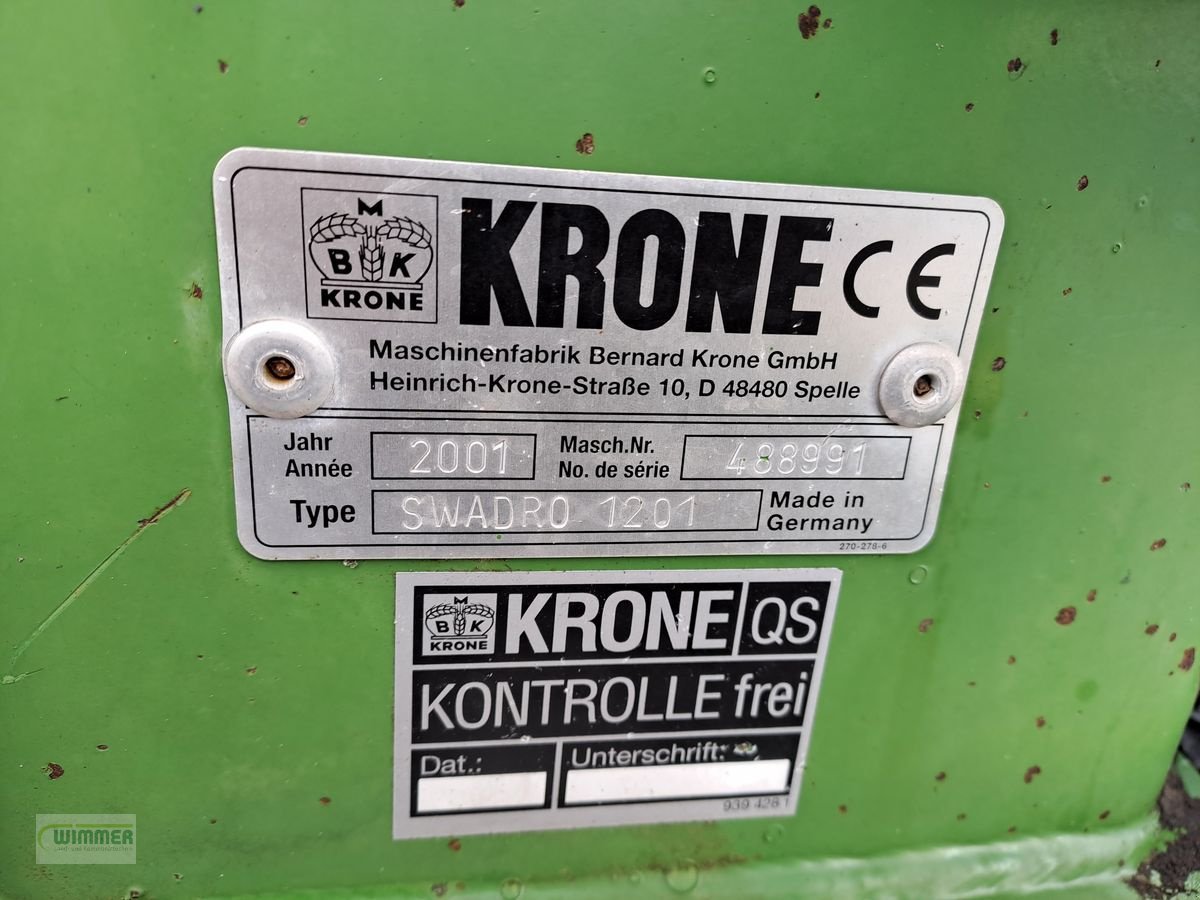 Schwader типа Krone Swadro 1201, Gebrauchtmaschine в Kematen (Фотография 11)