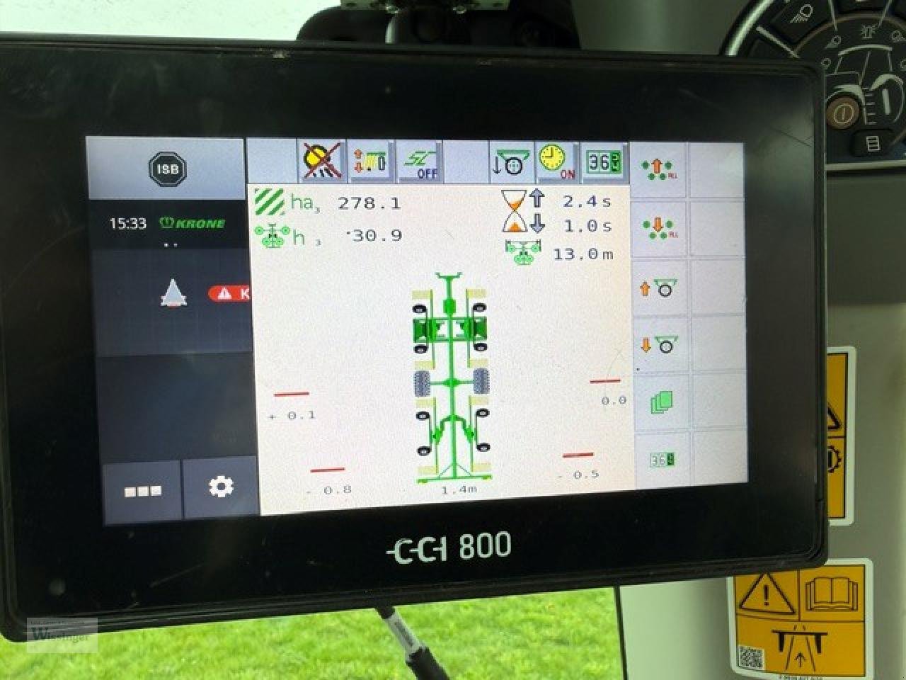 Schwader del tipo Krone Swadro 1400 Plus, SectionControl, Gebrauchtmaschine en Thalmässing (Imagen 12)