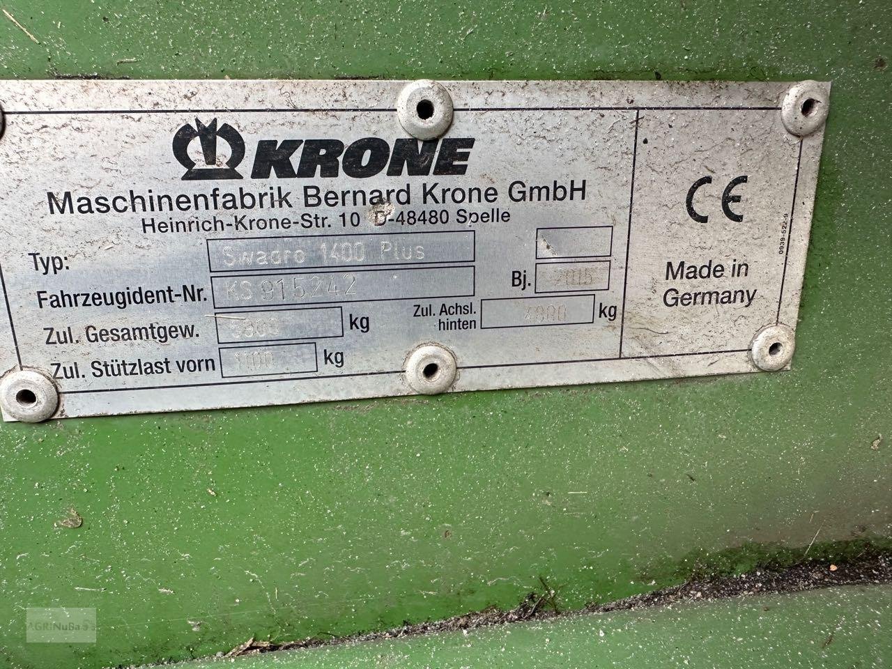Schwader du type Krone Swadro 1400 Plus, Gebrauchtmaschine en Prenzlau (Photo 21)